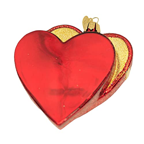 Glass Valentine Chocolates Ornament - Handcrafted Heart-Shaped Holiday Tree Decoration