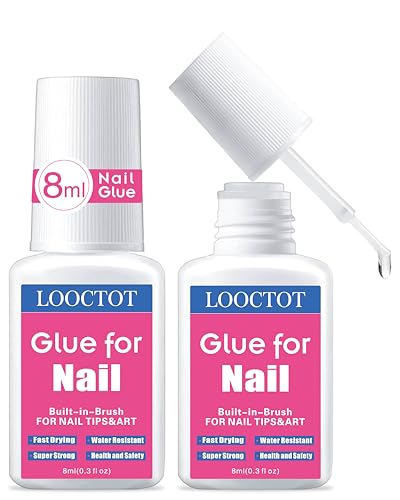 Super Strong Nail Glue for Tips & Acrylic Nails - Waterproof & Fast-Drying