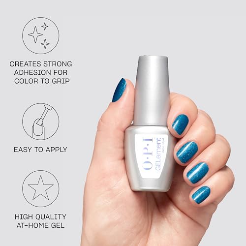 OPI GELement LED Gel Nail Polish System with Clear Base & Top Coat - DIY Salon Quality