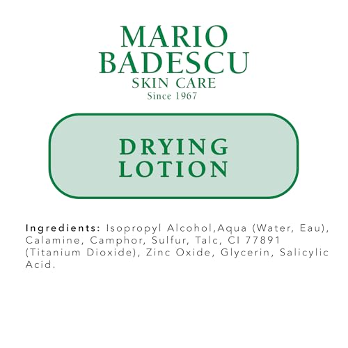 Mario Badescu AM/PM Blemish Kit, Includes Drying Lotion Spot Treatment with Salicylic Acid and Sulfur (1 Fl Oz) AND Drying Patch Facial Stickers, Invisible Pimple Patches (12 Count)