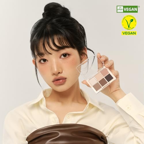 BBIA Ready To Wear Eye Palette 01 Nude Blush - Blendable Shimmer & Matte Shades for Daily Makeup