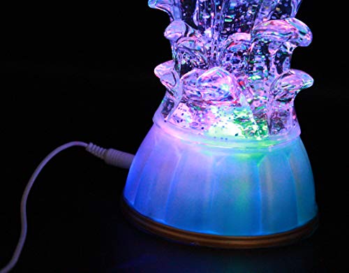 Dolphin LED Snow Globe Figurine - Multi-Color Lighted Marine Decor Gift