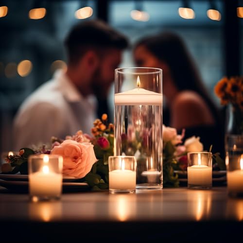 Floating Candle Set 36 White Unscented 3-Inch - Water-Resistant for Weddings & Parties Variation of THIS listing