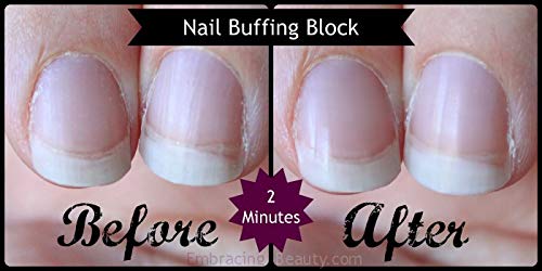 BNP Nail Buffers,80/100 Grit Double-Sided Mini Buffing Buffer Blocks for Manicure Pedicure Salon Nail Art Buffers Supplies Home DIY (1.5 inches L x 1 inches W x 0.5 inches H) 60 Count (Orange)