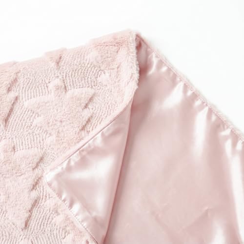 Pink Plush Christmas Table Runner 13x90 Inch Holiday Kitchen Decor