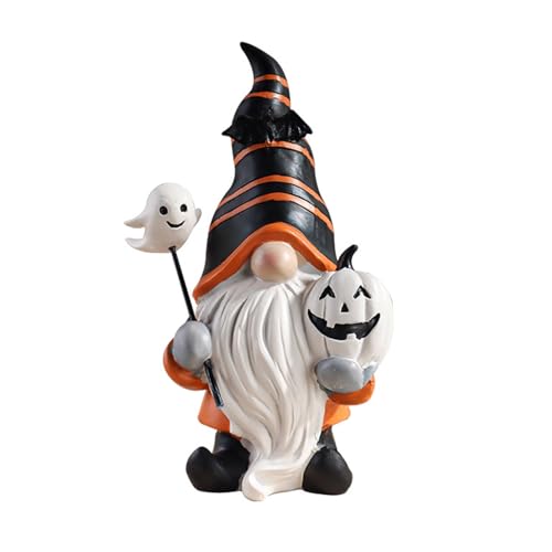 Halloween Gnome Figurines Resin Statues Indoor Tabletop Decor - Set of 1