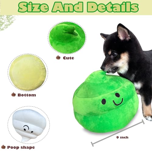 Poop Plush Pillow - Brown 9 Inch Funny Stuffed Toy for Kids & Adults