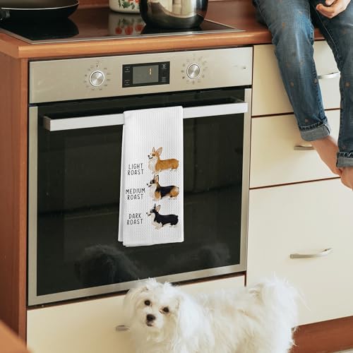 Funny Corgi Dog Hand Towels for Bathroom Kitchen Decor - Corgi Variation