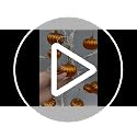 24Pcs Mini Orange Pumpkin Hanging Ornaments – Fall Thanksgiving Decor Set