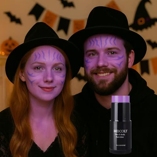 Light Purple Face Body Paint Stick - Waterproof, Sweatproof Halloween SFX Makeup