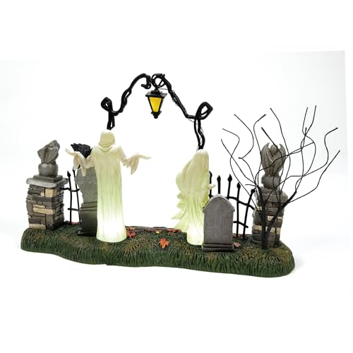 Halloween Village Spirit Gate Lit Figurine - 6.2 Inch Decorative Accessory