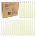 10-Inch Ivory Taper Candles - 50 Pack Dripless Unscented Dinner Candles Variation of THIS listing