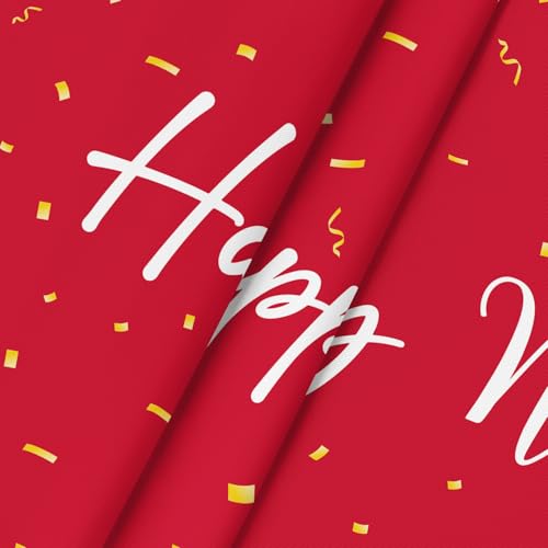 70-Inch Round Chinese New Year Tablecloth Red and Gold 2026 Celebration Decor