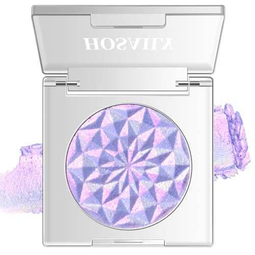 Duochrome Purple Blue Glitter Eyeshadow - Color Shifting Metallic Palette 02