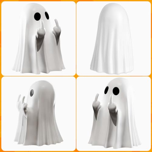 Halloween Ghost Figurine Spooky Resin Decor for Indoor Home & Table Displays