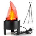 3D Fake Fire Flame Light LED Effect Hanging Lamp for Halloween Christmas Party