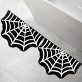 Halloween Spider Web Bath Mat Set - 2 Pieces, 31x20 Inches, Non-Slip Bathroom Rugs, Indoor Outdoor Decor