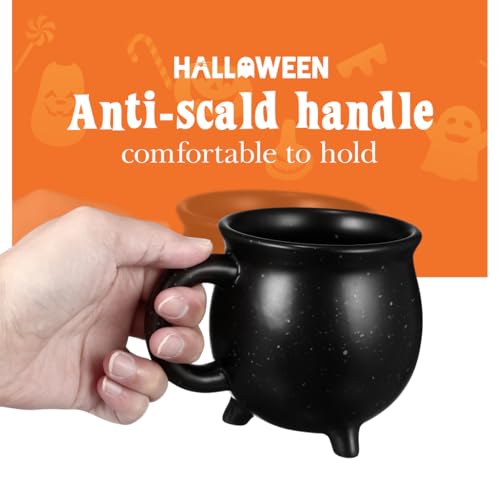 Halloween Cauldron Mug - Ceramic Coffee Cup for Party Decor & Hot Beverages