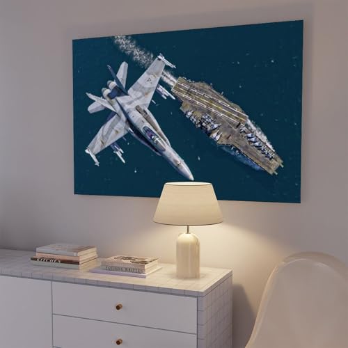 Unframed FA-18C Hornet Jet Fighter Wall Art Poster 24x16 Inches Canvas Print