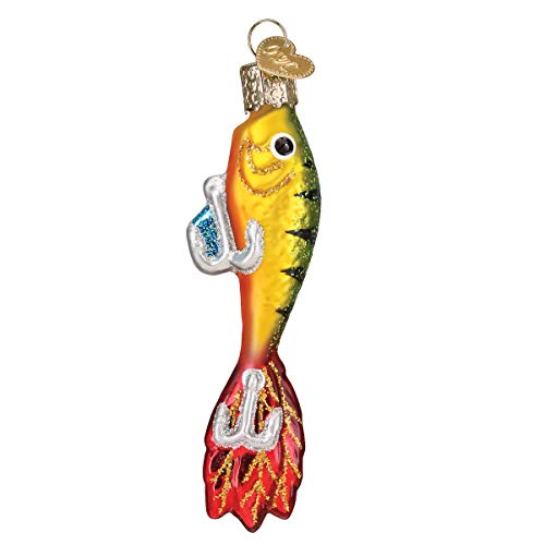 Fishing Lure Glass Blown Ornament - Handcrafted Holiday Decoration, Fisherman Collection - Variation of THIS listing