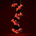 LED Bat Wall Decor Light - 3D Mirror Finish Halloween Sign with 10 Modes