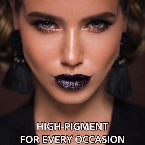 Mynena Black Shimmer Lipstick - Sadie | Moisturizing Glitter Lip Color