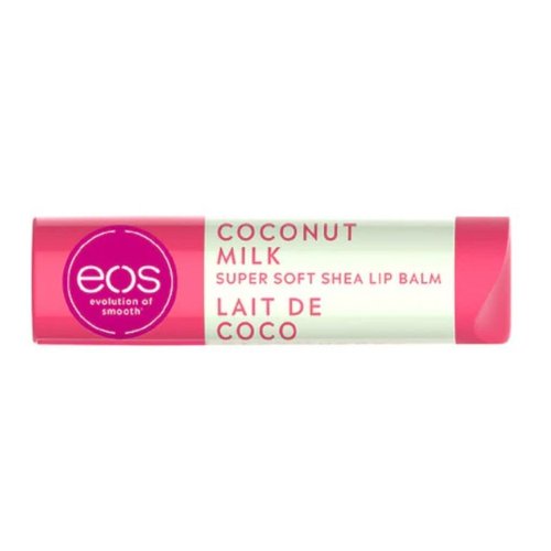 EOS Super Soft Shea Lip Balm - Coconut Milk Flavor for Hydrated, Smooth Lips | 0.25 oz