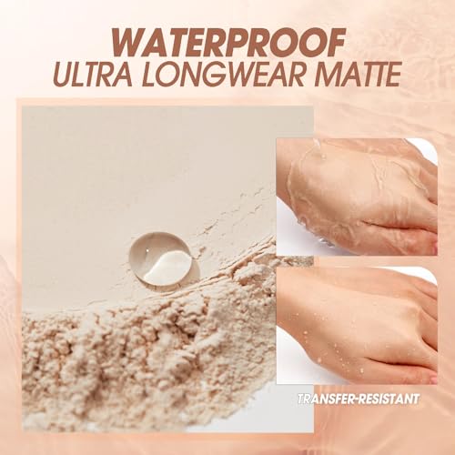 Oil Control Face Pressed Powder Compact - Natural Beige, Matte Finish