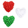 150 Pieces 1 Inch Craft Pom Poms for DIY Arts, Christmas Decorations