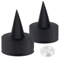 24-Pack Black Witch Hats for Halloween Costume & Party Decor - Indoor Outdoor