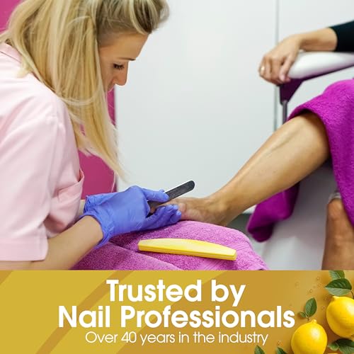 Callus Remover Gel for Feet - Lemon Scent, 16oz, Professional Pedicure Formula with Cone Cap