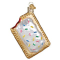Glass Toaster Pastry Ornament - Handcrafted Holiday Christmas Tree Decor