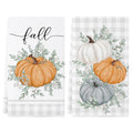 Multicolor Fall Kitchen Towels Set of 2 18x26 Inches Autumn Thanksgiving Decor