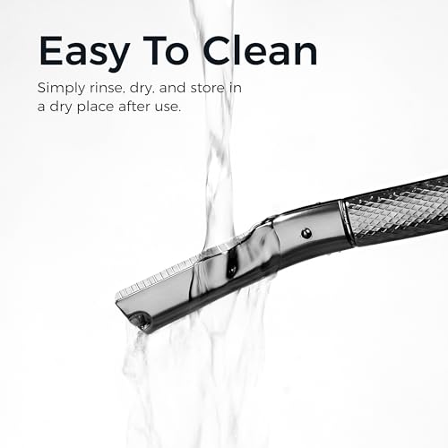 Eyebrow Razor for Women & Men - Precision Cover, Black