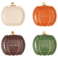 Fall Pumpkin Paper Plates 40 Pack, 9 Inch Thanksgiving Tableware, Autumn Party Decor