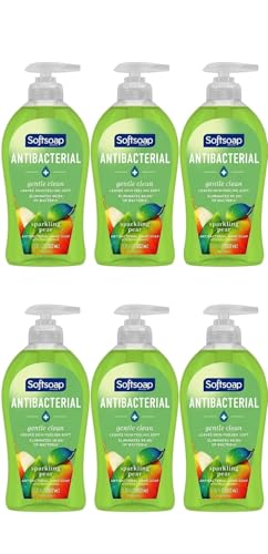 Antibacterial Liquid Hand Soap Pump Pack with Sparkling Pear Scent - 6 x 11.25 fl oz