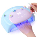 Beetles UV LED Nail Lamp with Digital Timer & Candy Blue Design