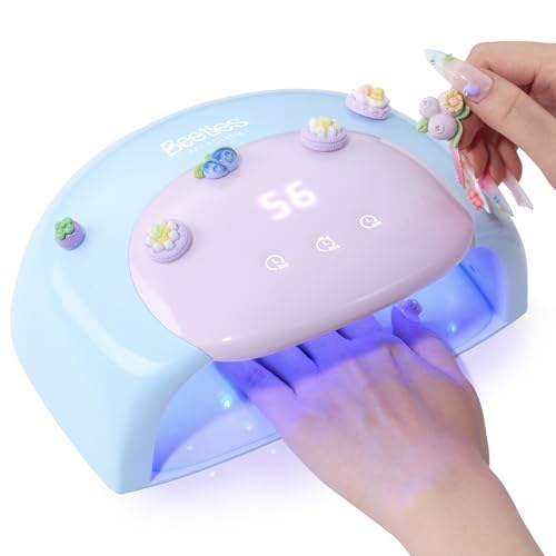 Beetles UV LED Nail Lamp with Digital Timer & Candy Blue Design