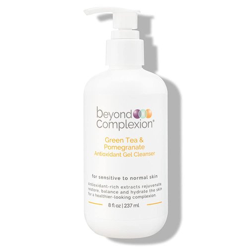 Green Tea & Pomegranate Face Wash - Antioxidant Gel Cleanser for Gentle Exfoliation | 8 fl oz