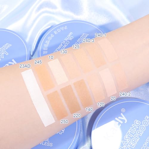 evpct Oil Control Pressed Face Powder Compact 0.35oz Translucent Ivory