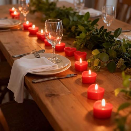 50 Pack Tea Candles - Long Lasting Romantic Decor for Weddings & Parties