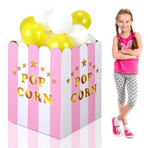 Halloween Giant Popcorn Balloon Box Decoration - Cute Style, 31.5 Inch
