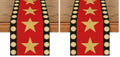 Red Movie Theme Table Runner 13x72 Inch Pack of 2 - Home Party Decor