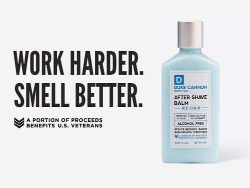 Duke Cannon Supply Co. - Ice Cold Cooling Effect After-Shave Balm, (6 oz) Closes Pores and Soothes Skins to Prevent Irritation (6 oz.)