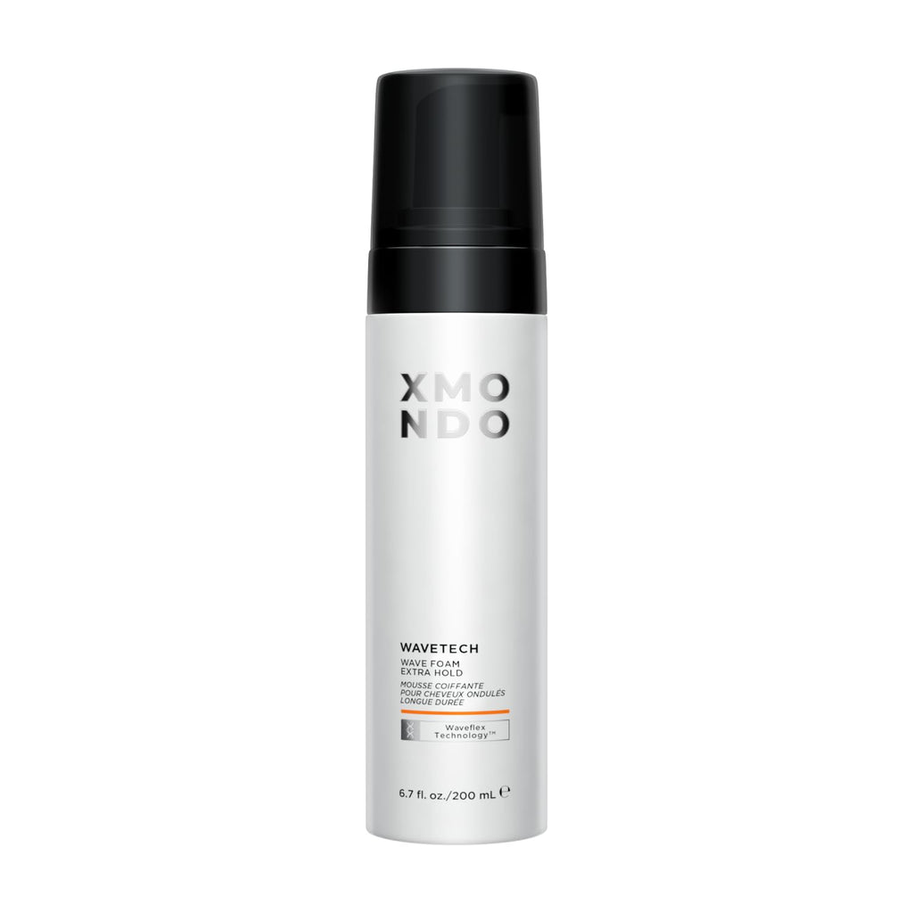 XMONDO Hair Wavetech Extra Hold Wave Foam - Vegan Formula with Pro-Vitamin B5, 6.7 Fl Oz | Anti-Frizz & Static Control