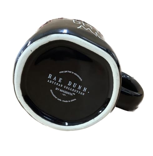 Halloween Bite Me Coffee Mug - Black with Red Drip & Blood Effect, 14 oz - Variation of THIS listing