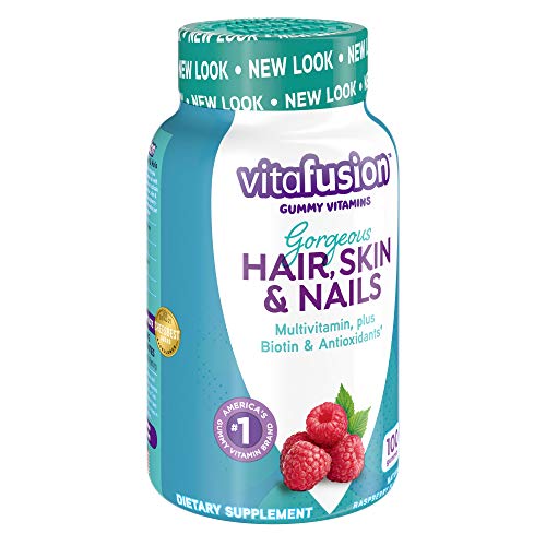 Vitafusion Gorgeous Hair, Skin & Nails Multivitamin Gummy Vitamins, 100ct (Pack of 2)