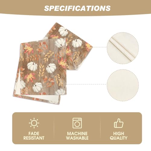 Brown 13x90 Inch Fall Table Runner Polyester Home Decor for Dining & Parties