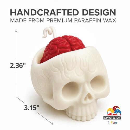 Halloween Skull Candles - 2 PCS Gothic Bleeding Wax Spooky Decor - Variation of THIS listing
