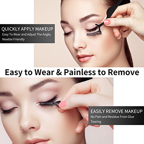 Magnetic Eyelashes with Eyeliner Kit - 12 Reusable Natural 3D False Lashes